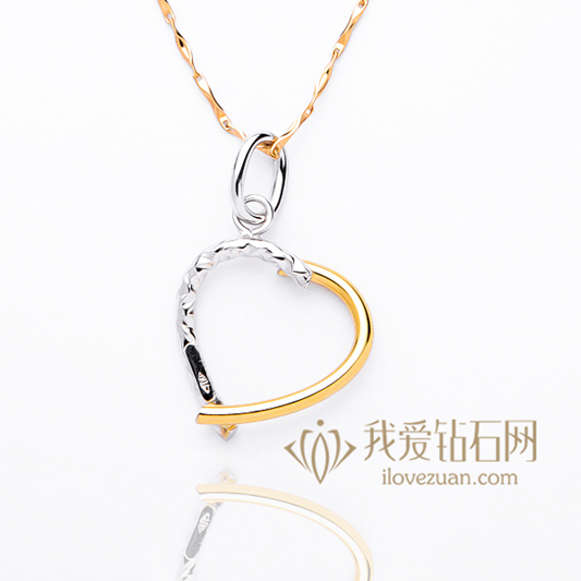 甜心-18K彩金吊坠