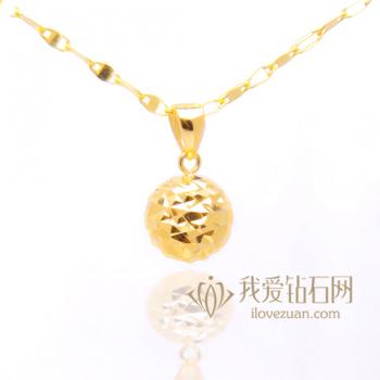 转运珠-18K彩金吊坠