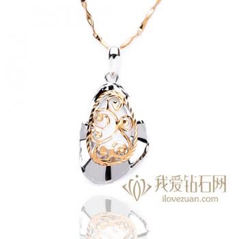 神符花苑-18K彩金吊坠