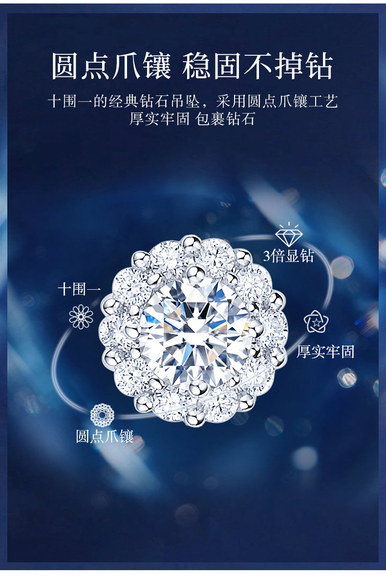 倾心吊坠/18K金钻石吊坠（不含链）