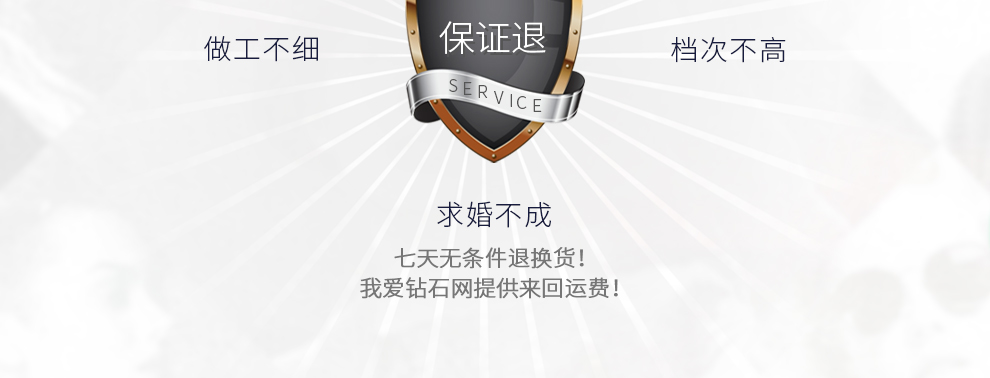 甜心/18K白金/PT950铂金钻坠托