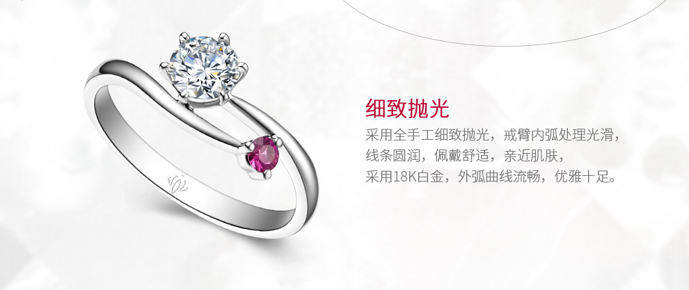 守护-一生所爱/18K白金/PT950铂金戒托