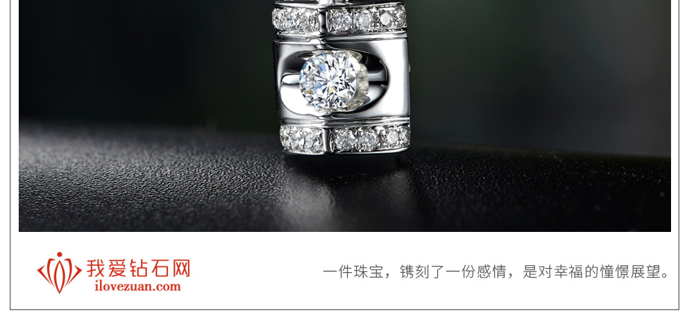 典雅/18K白金/PT950铂金钻坠托