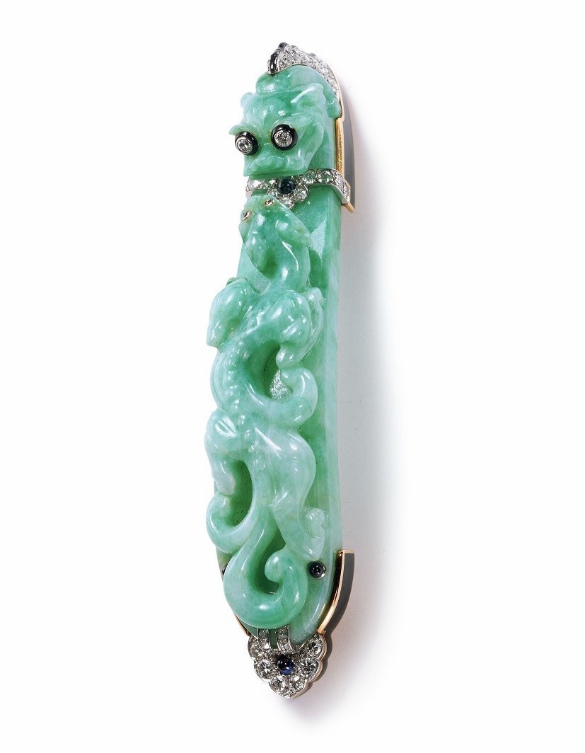巴黎集美博物馆玉器珠宝展翡翠胸针