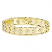 Van Cleef & Arpels 梵克雅宝 Perlee 四叶草手镯