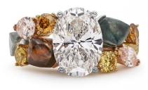 De Beers 戴比尔斯 Soothing Lotus 彩钻戒指