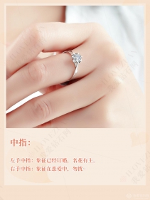 订婚戒指戴哪个手指 女生订婚戒指戴哪个手指