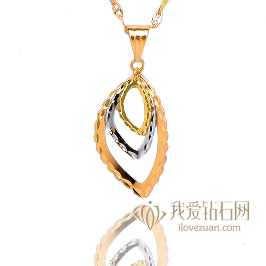 同心-18K彩金吊坠