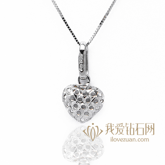 一心一意-18K白金吊坠