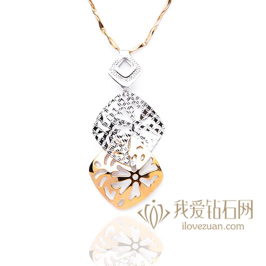 悠悠馥郁-18K彩金吊坠