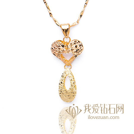 柔情百转-18K彩金吊坠