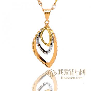 同心-18K彩金吊坠