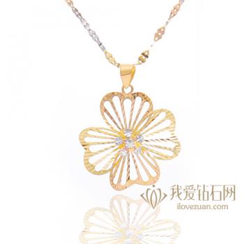 花嫁-18K彩金吊坠