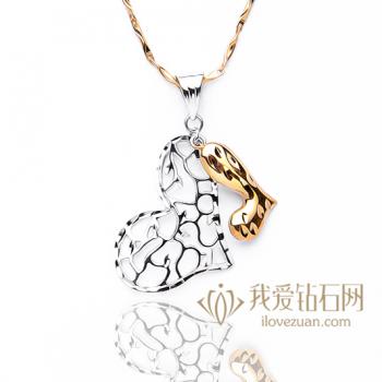 甜心宝贝-18K彩金吊坠