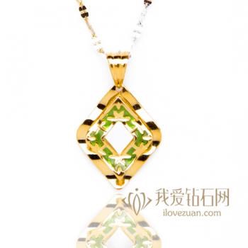 简约情调-18K彩金吊坠