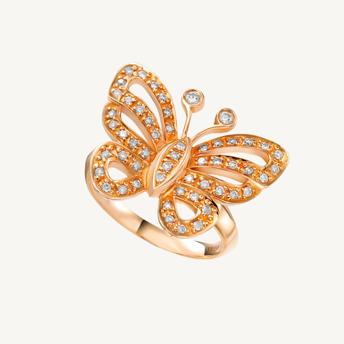 戴梦得钻戒/迷人彩蝶