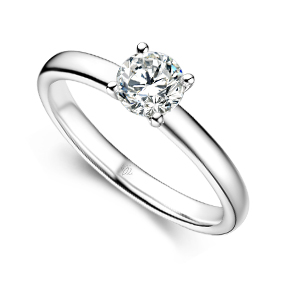 心缘/18K白金钻戒30分/I-J/SI国检