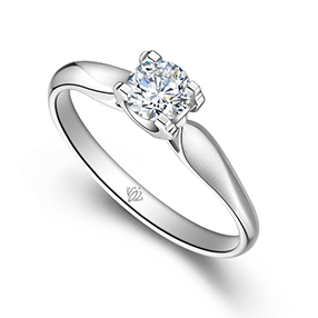 相濡以沫/铂金钻石女戒 70分/F-G/SI/国检