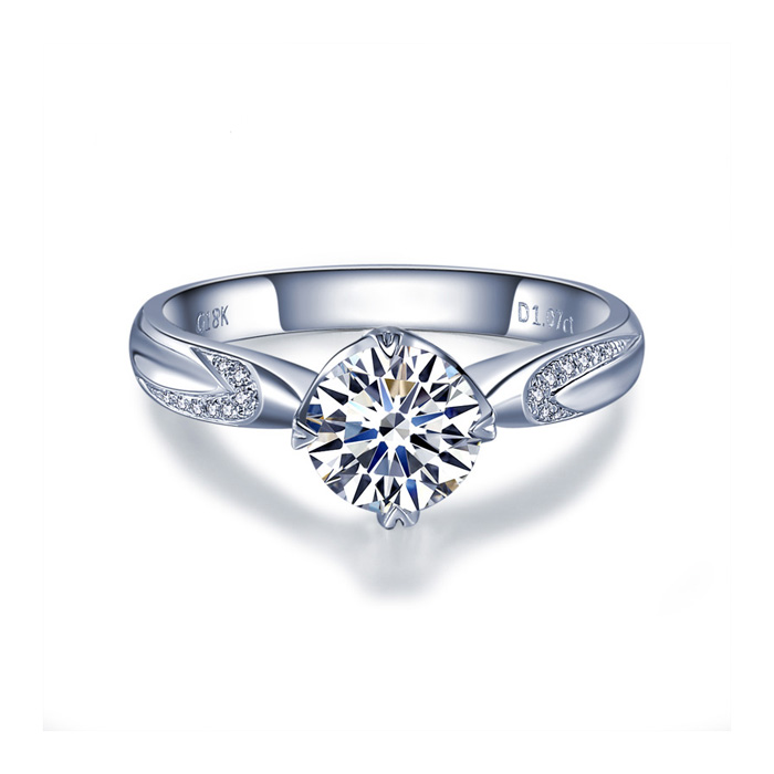 IDO真爱加冕/18K金钻石女戒