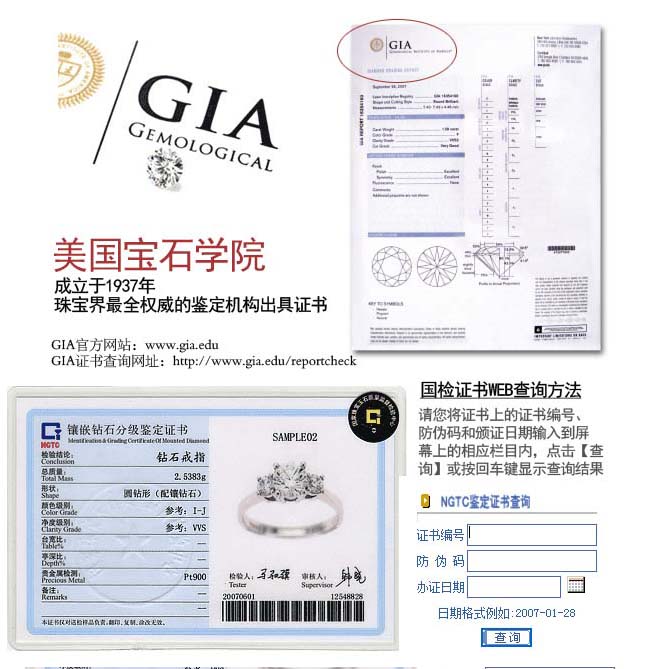 GIA国检双证书