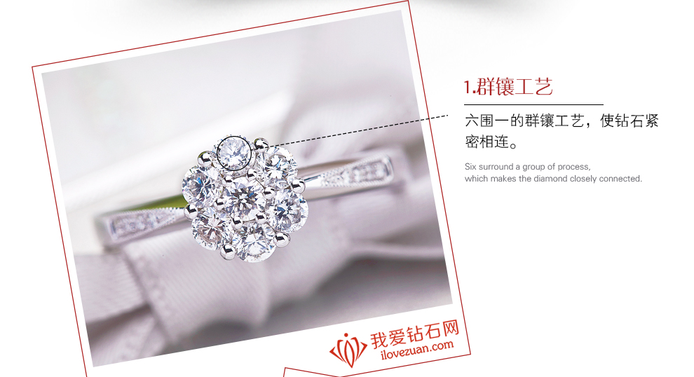 浪漫星辰/18K白金钻戒 约35分/星光系列
