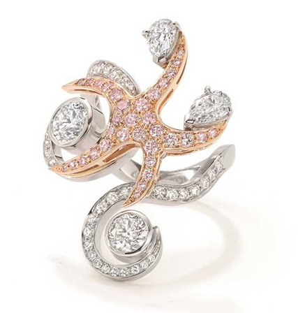 英国珠宝品牌：Boodles，Sea Star海星系列戒指