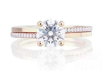 DE BEERS PROMISE玫瑰金婚戒