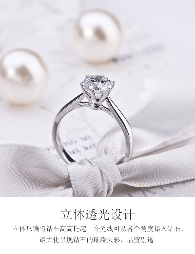 经典皇冠/18K白金/PT950铂金戒托