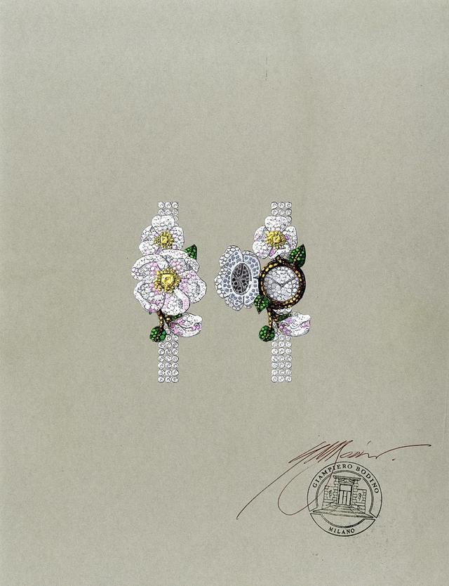 Giampiero Bodino推出高级珠宝腕表新作：水仙花