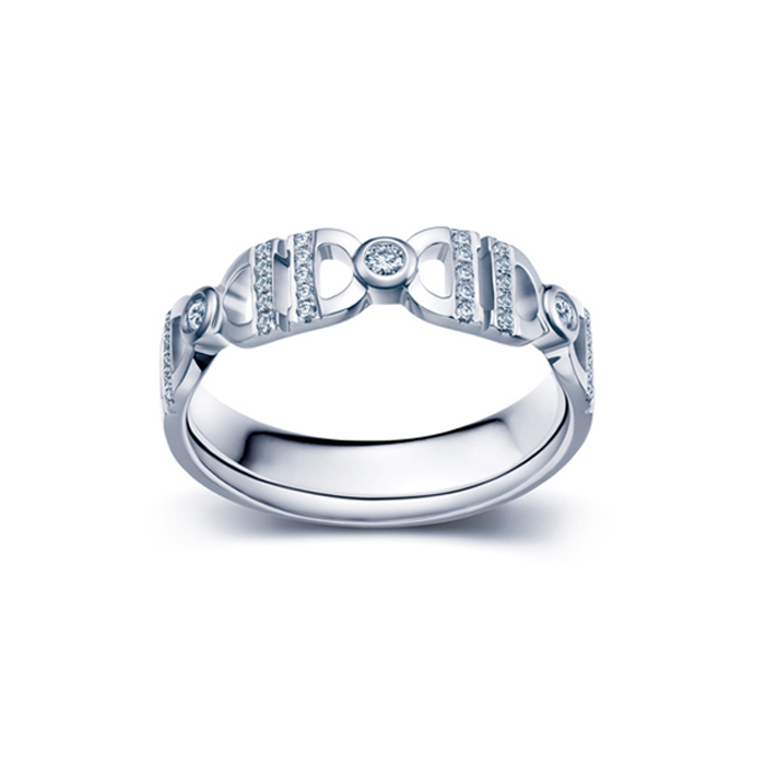 IDo钻戒/IDo系列白金微镶钻女戒