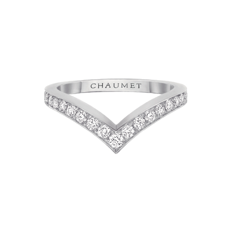 CHAUMET Josephine 加冕·爱 白金镶钻戒指