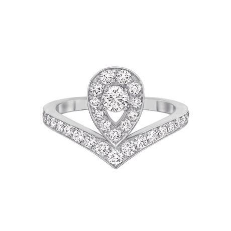 CHAUMET Josephine 加冕·爱 白金镶钻戒指