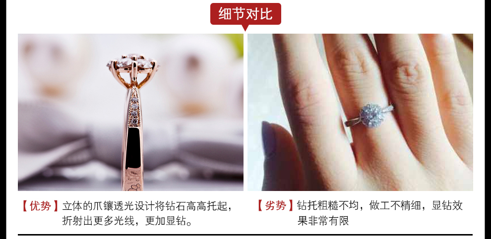 浪漫星辰/18K白金钻戒 约35分/星光系列