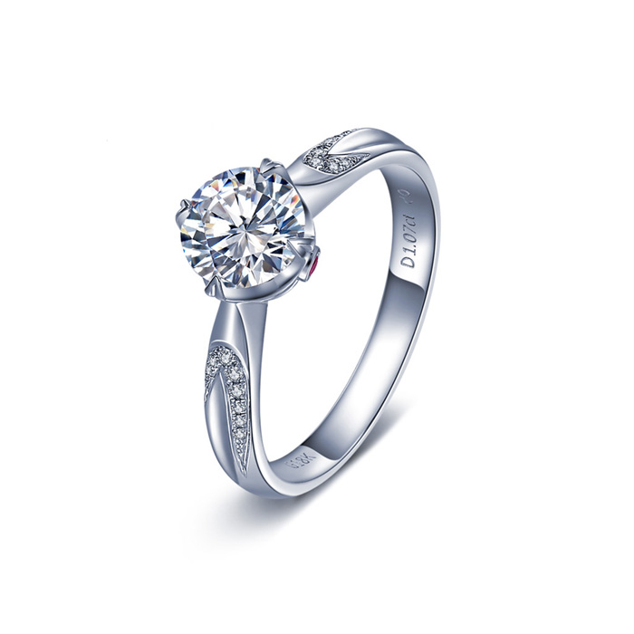 IDO真爱加冕/18K金钻石女戒