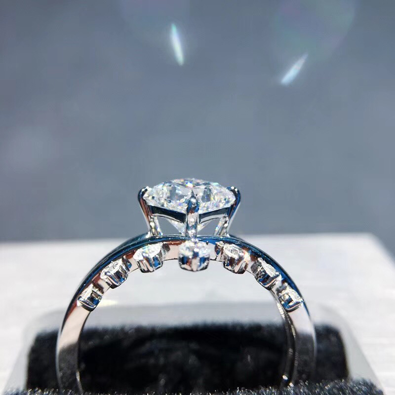 公主方皇冠女戒 一款双戴