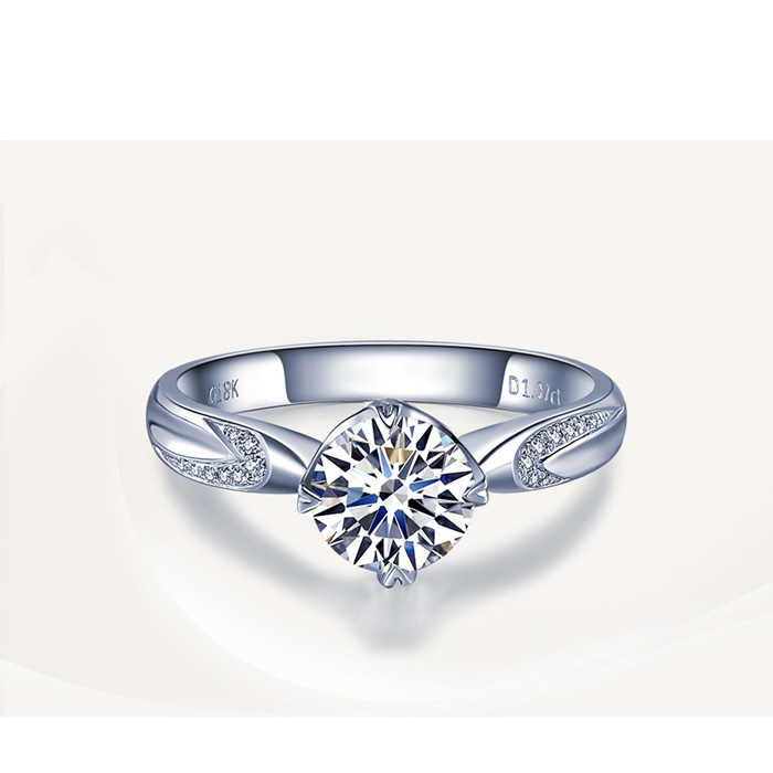 IDO真爱加冕/18K金钻石女戒