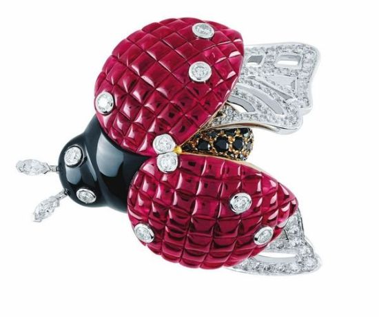 Van Cleef &Arpels梵克雅宝红宝石隐秘式镶嵌胸针