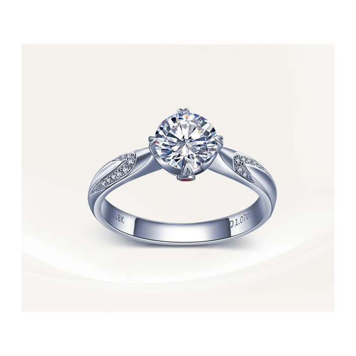 IDO真爱加冕/18K金钻石女戒