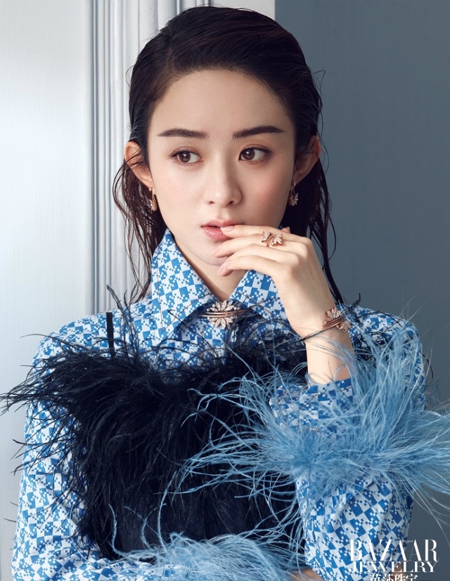 赵丽颖佩戴HEARTS ON FIRE钻石珠宝
