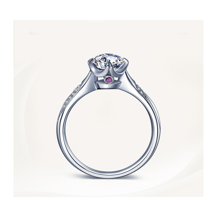 IDO真爱加冕/18K金钻石女戒