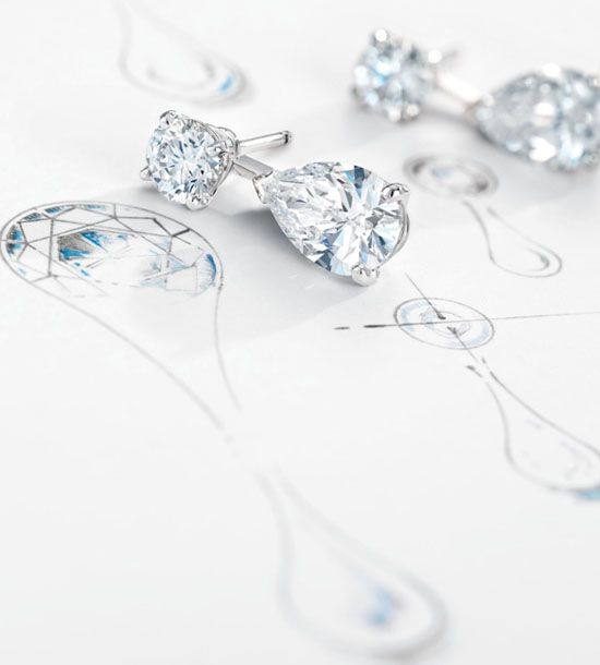 De Beers Drops of Light 系列手绘图
