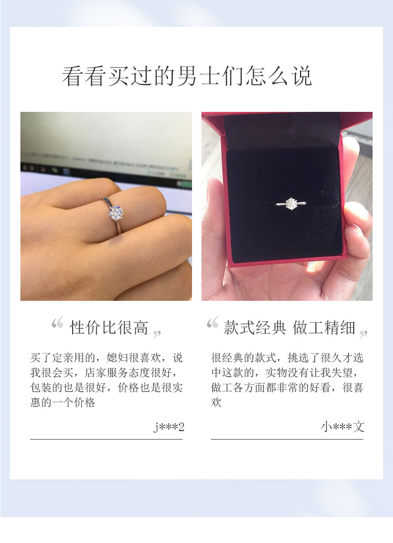 经典皇冠/18K白金/PT950铂金戒托