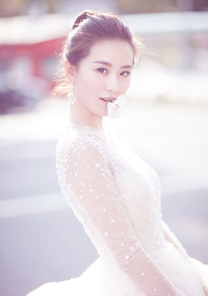 刘诗诗结婚钻戒与婚纱美照（图）4