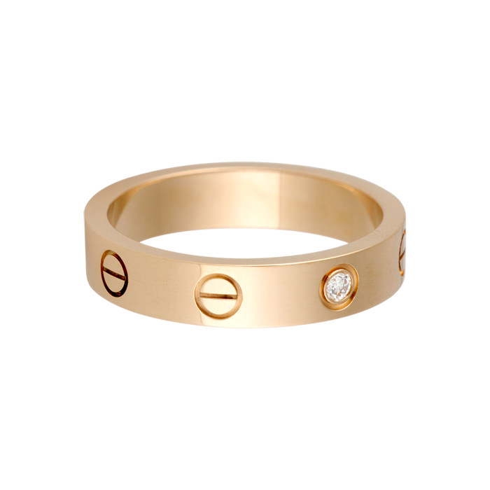 卡地亚love系列/18K黄金钻戒（单钻）