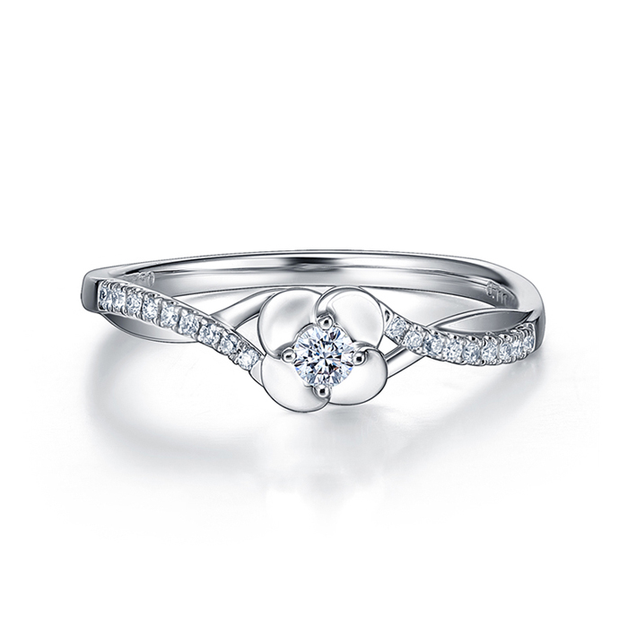 谢瑞麟钻戒/着迷系列18K金钻石戒指